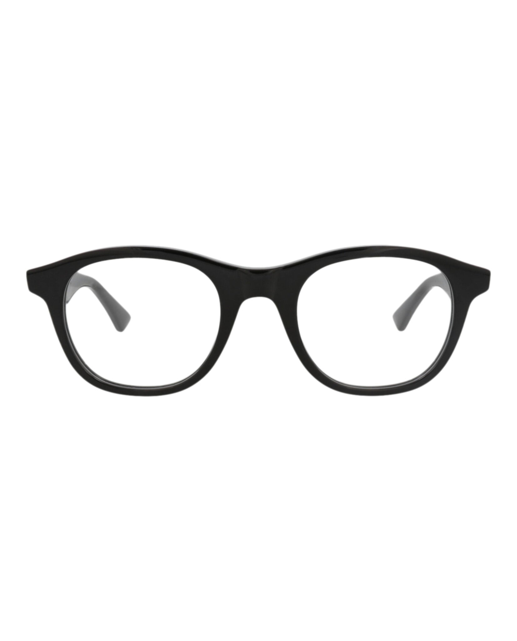 Bottega Veneta Bottega Veneta Unisex Round/Oval Black Black Transparent Fashion Designer Eyewear