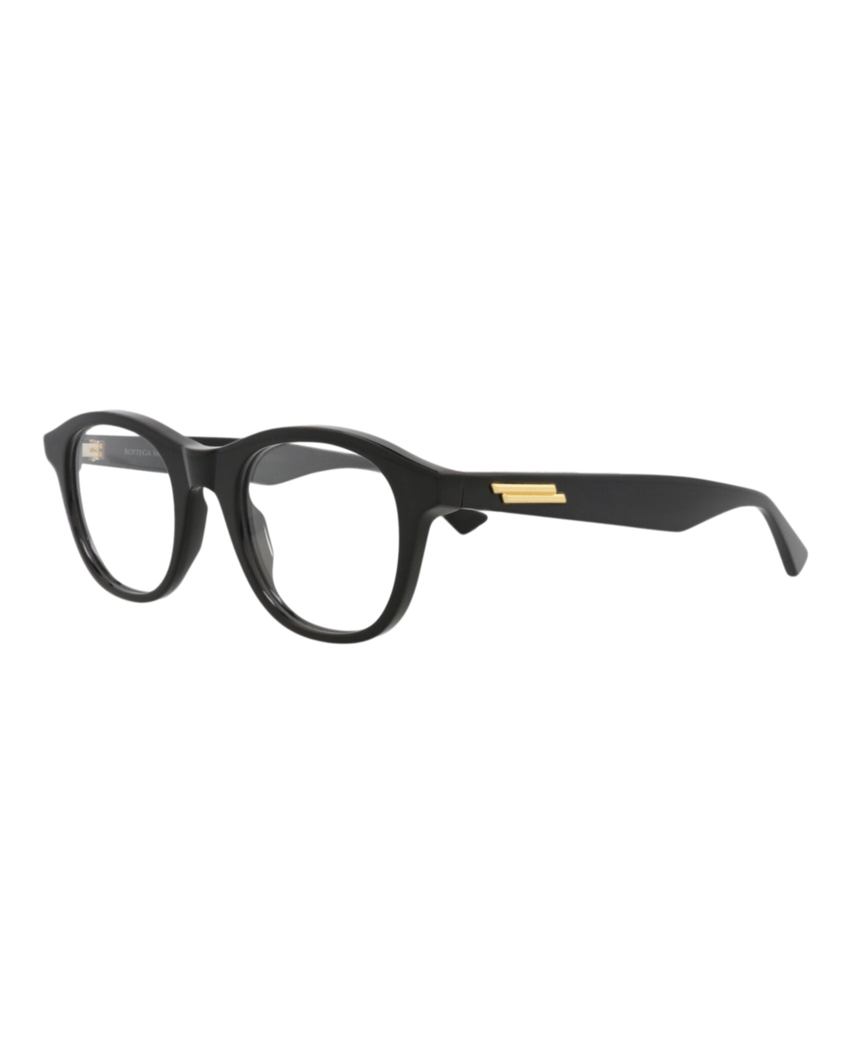 Bottega Veneta Bottega Veneta Unisex Round/Oval Black Black Transparent Fashion Designer Eyewear
