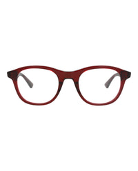 Bottega Veneta Bottega Veneta Unisex Round/Oval Burgundy Burgundy Transparent Fashion Designer Eyewear