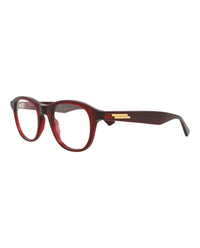 Bottega Veneta Bottega Veneta Unisex Round/Oval Burgundy Burgundy Transparent Fashion Designer Eyewear