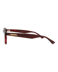 Bottega Veneta Bottega Veneta Unisex Round/Oval Burgundy Burgundy Transparent Fashion Designer Eyewear