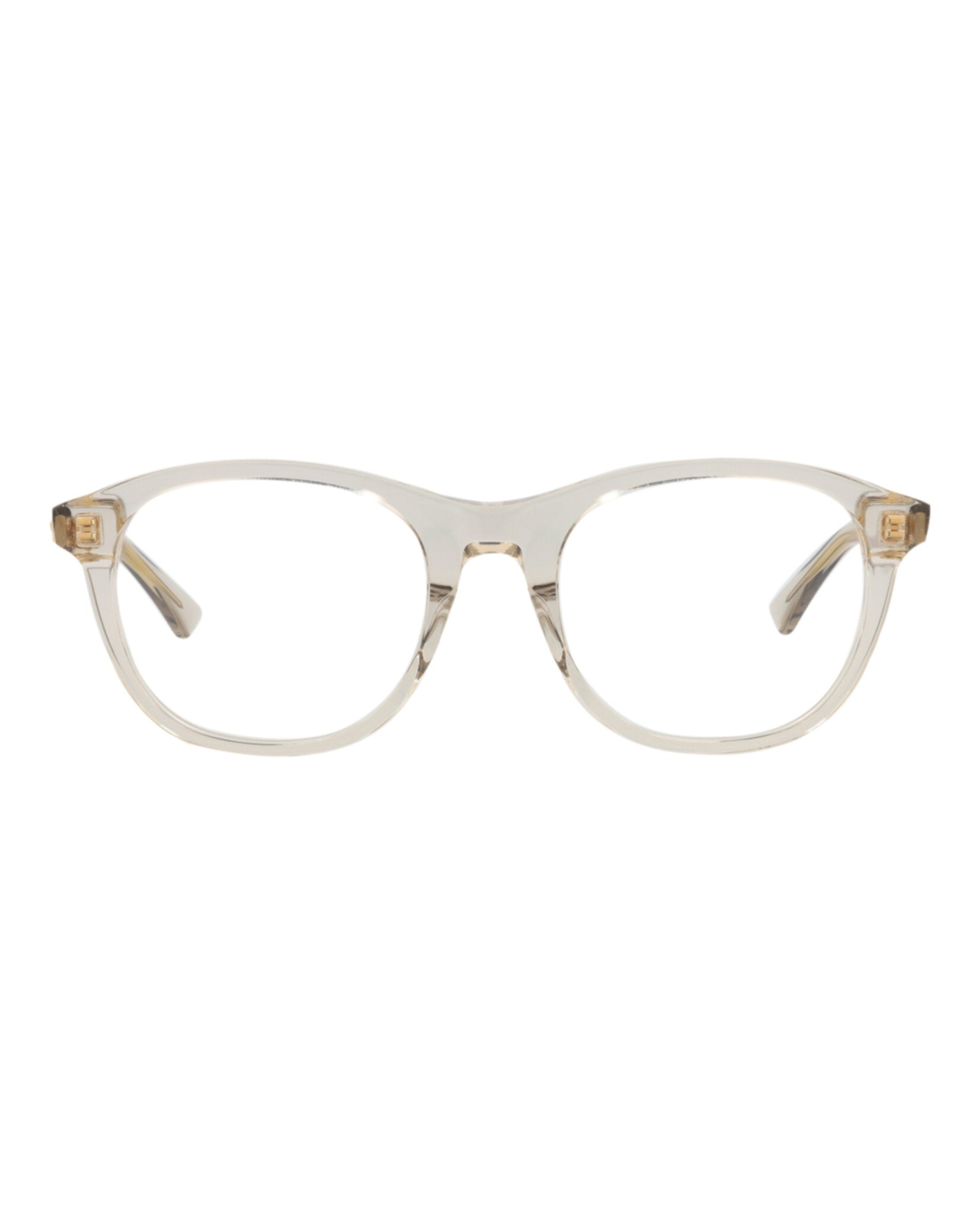 Bottega Veneta Bottega Veneta Unisex Round/Oval Brown Brown Transparent Fashion Designer Eyewear