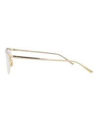Bottega Veneta Womens Cat Eye Gold Gold Transparent Fashion Designer Eyewear