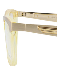 Bottega Veneta Unisex Cat Eye Gold Gold Transparent Fashion Designer Eyewear