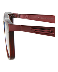 Bottega Veneta Unisex Cat Eye Burgundy Burgundy Transparent Fashion Designer Eyewear