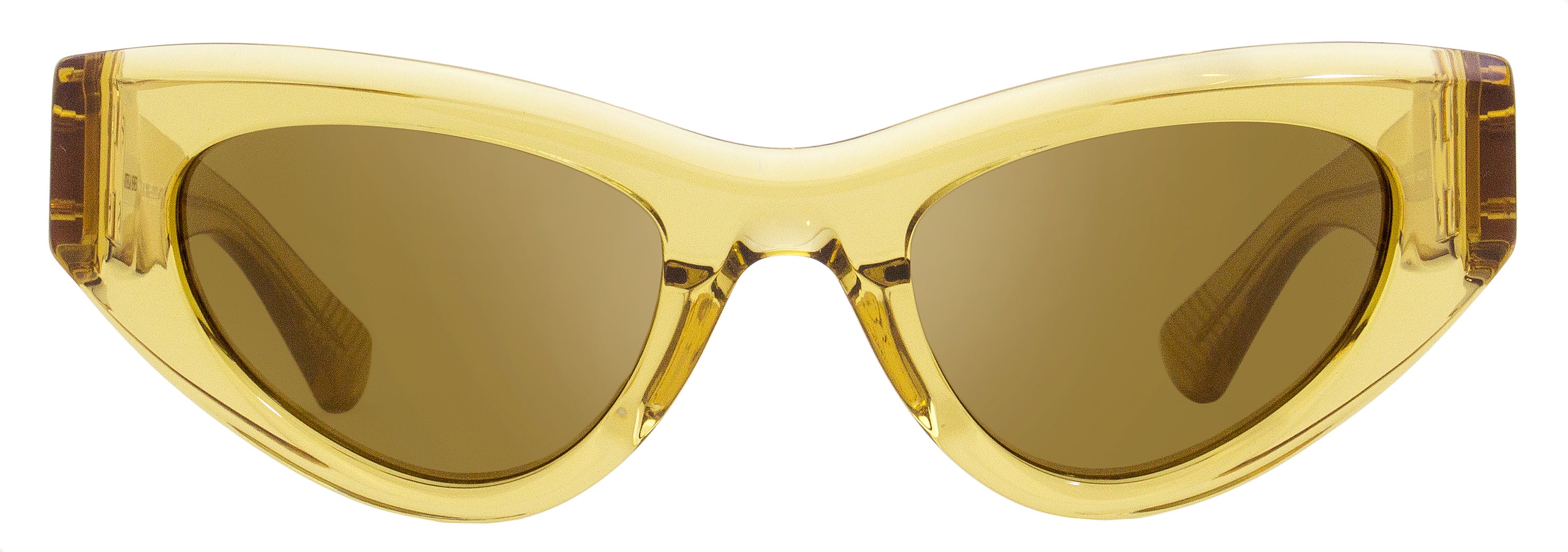 Bottega Veneta bv1142sキャットアイサングラス Bottega Veneta BV1142S Cat Eye Sunglasses 003 Transparent Brown