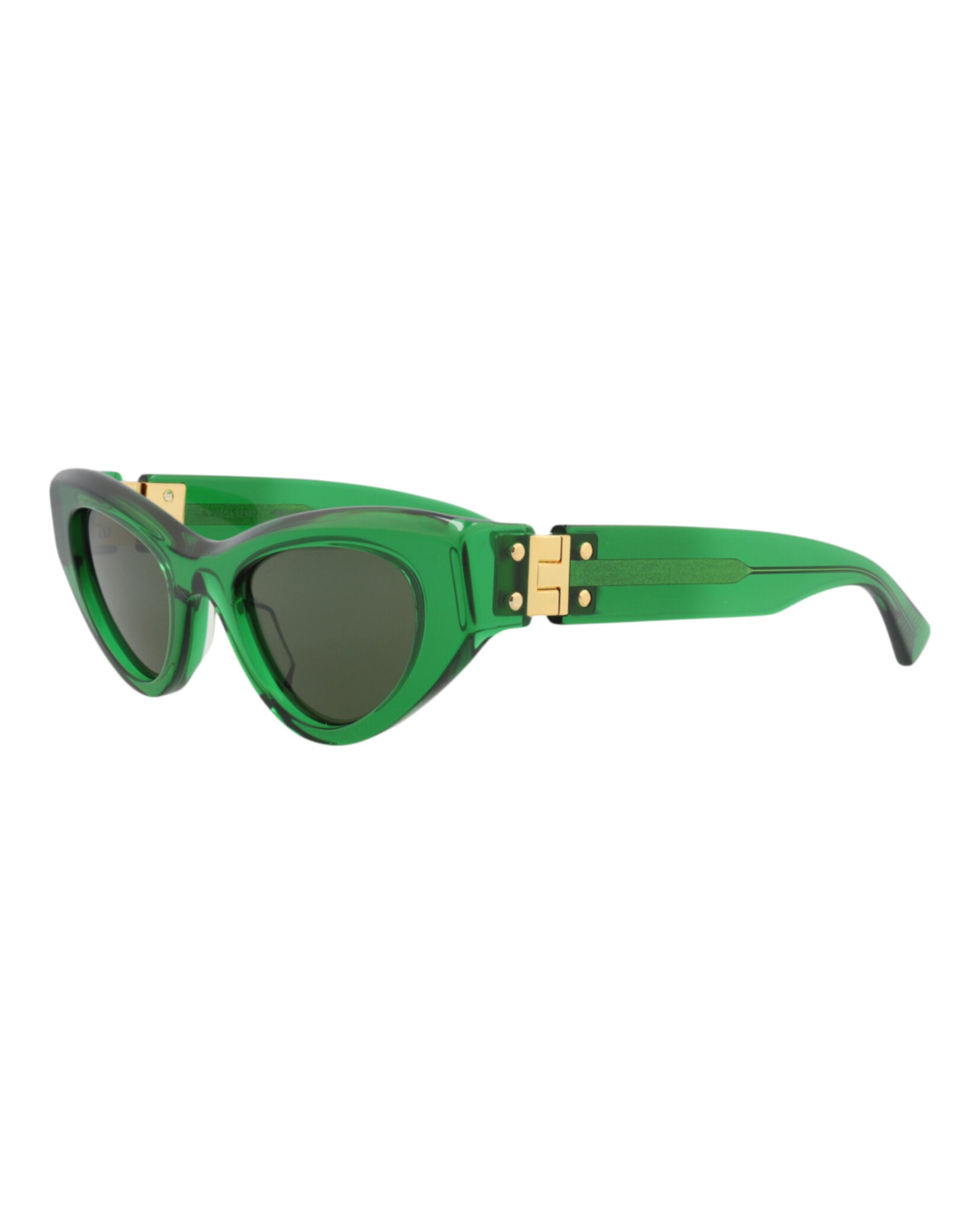 Bottega Veneta Womens Cat Eye Green Green Green Fashion Designer Eyewear
