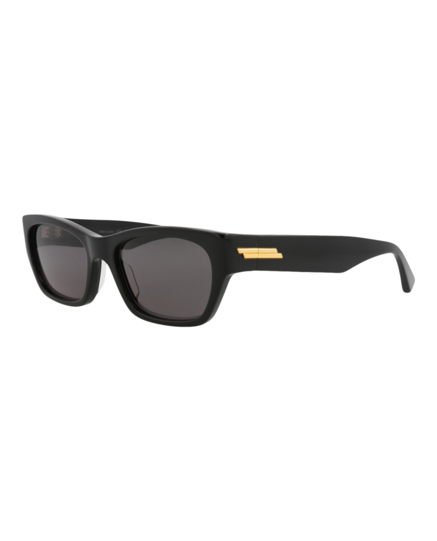 Bottega Veneta Bottega Veneta Unisex Square/Rectangle Black Black Grey Fashion Designer Eyewear