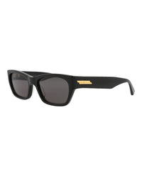 Bottega Veneta Bottega Veneta Unisex Square/Rectangle Black Black Grey Fashion Designer Eyewear