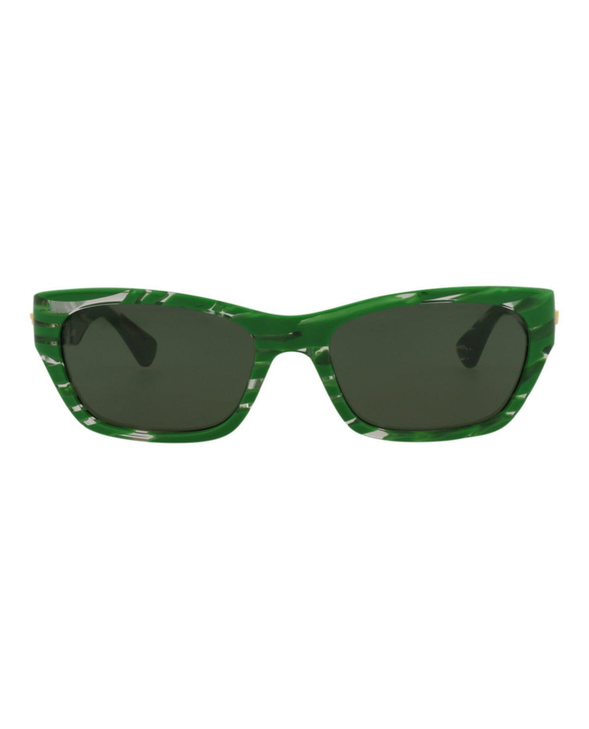 Bottega Veneta Unisex Square/Rectangle Green Green Green Fashion Designer Eyewear