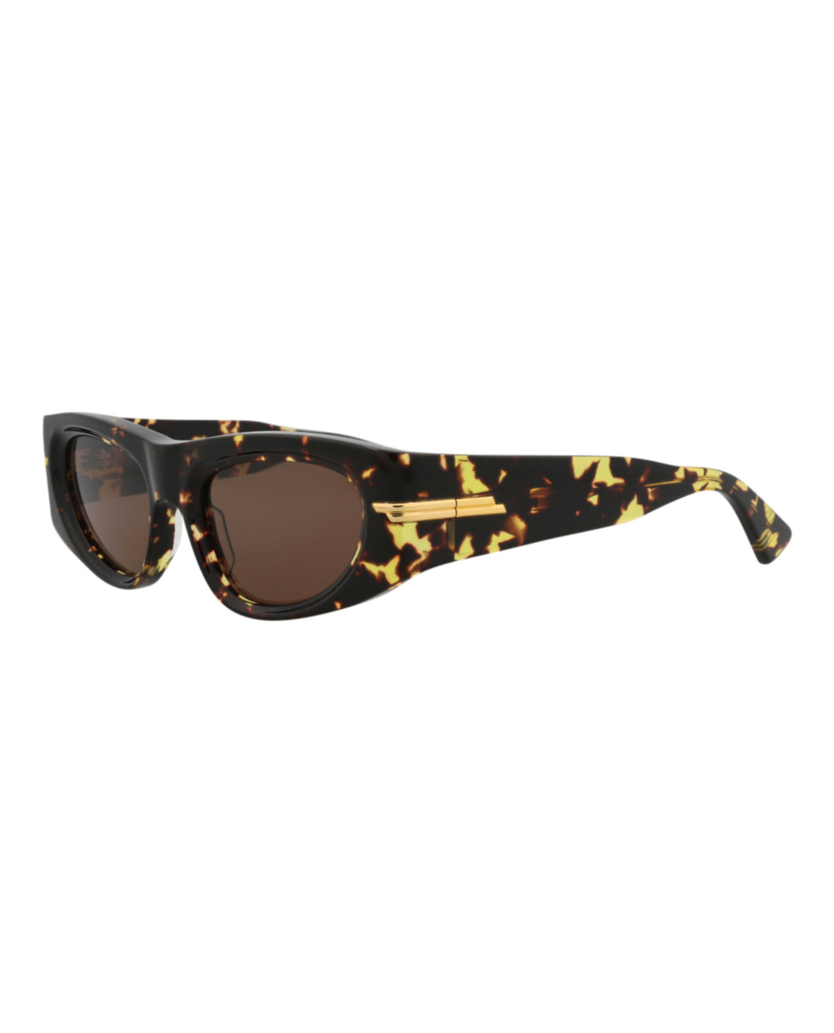 Bottega Veneta Womens Round/Oval Havana Havana Brown Fashion Designer Eyewear