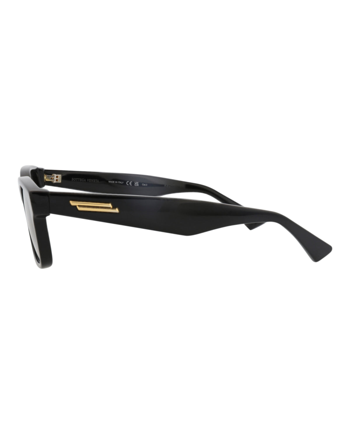 Bottega Veneta Mens Square/Rectangle Black Black Grey Fashion Designer Eyewear