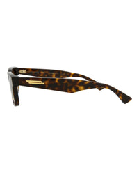 Bottega Veneta Bottega Veneta Mens Square/Rectangle Havana Havana Brown Fashion Designer Eyewear