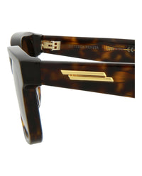 Bottega Veneta Bottega Veneta Mens Square/Rectangle Havana Havana Brown Fashion Designer Eyewear