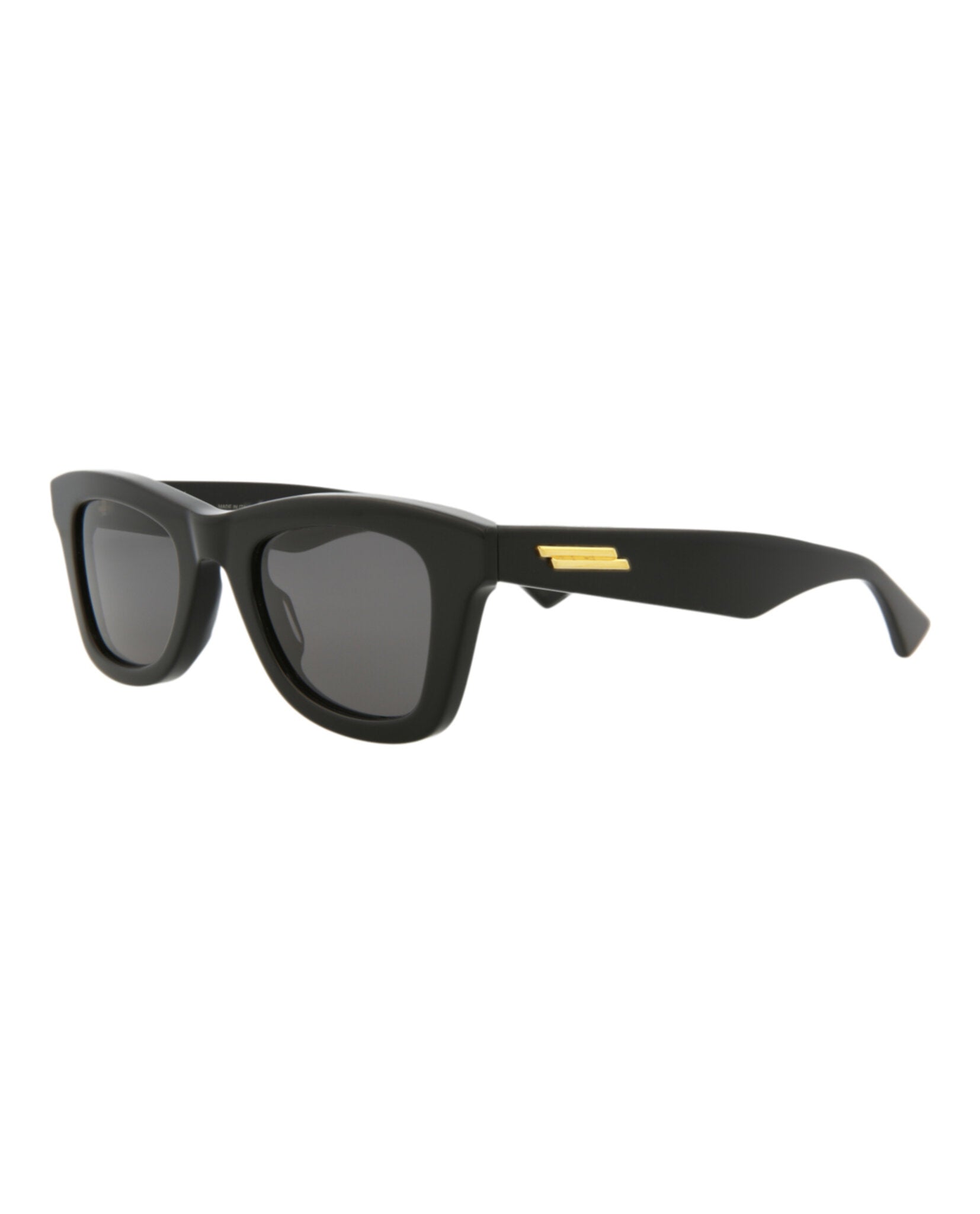 Bottega Veneta Bottega Veneta Unisex Square/Rectangle Black Black Grey Fashion Designer Eyewear