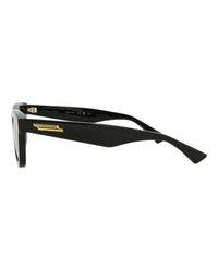 Bottega Veneta Bottega Veneta Unisex Square/Rectangle Black Black Grey Fashion Designer Eyewear