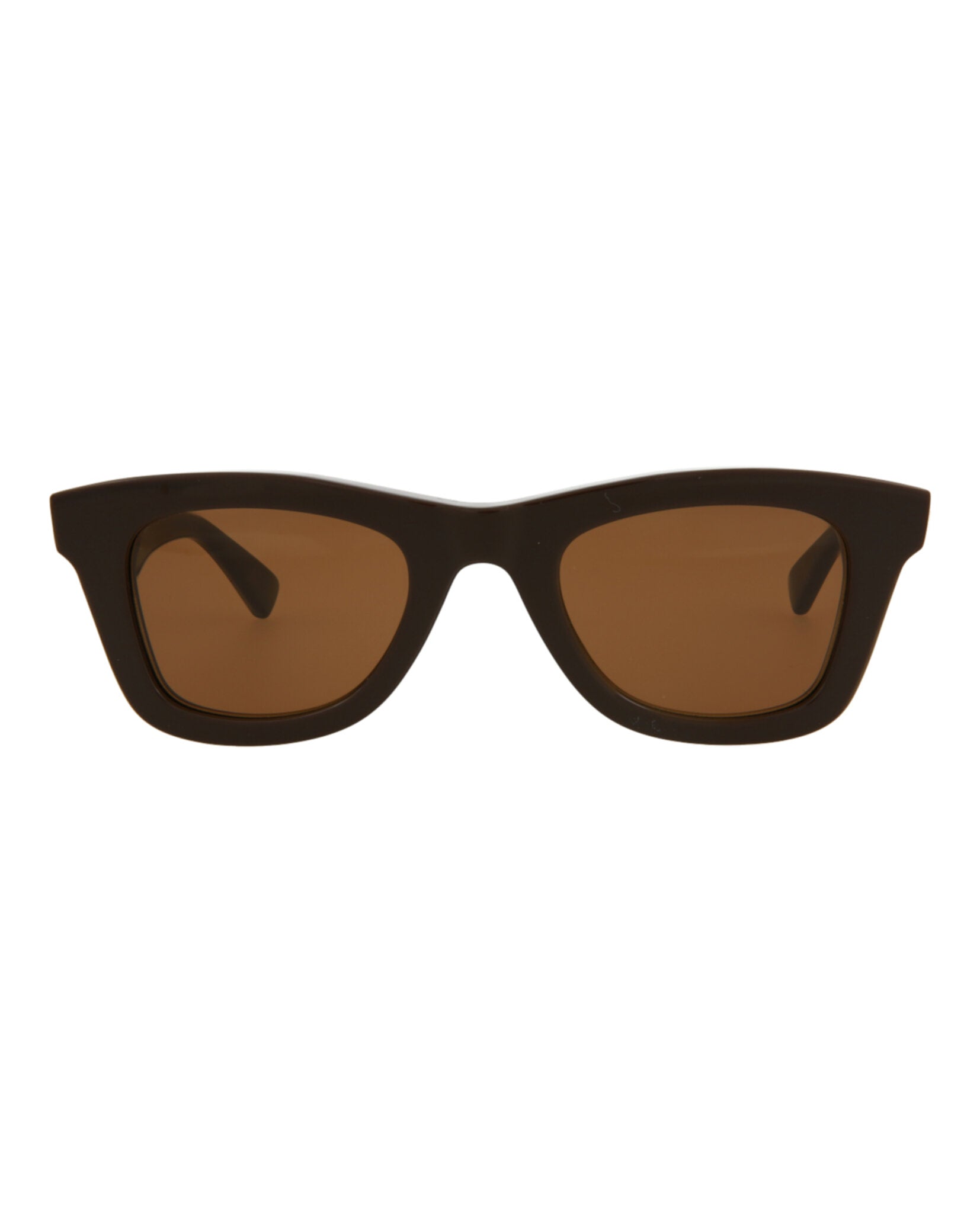 Bottega Veneta Bottega Veneta Unisex Square/Rectangle Brown Brown Brown Fashion Designer Eyewear