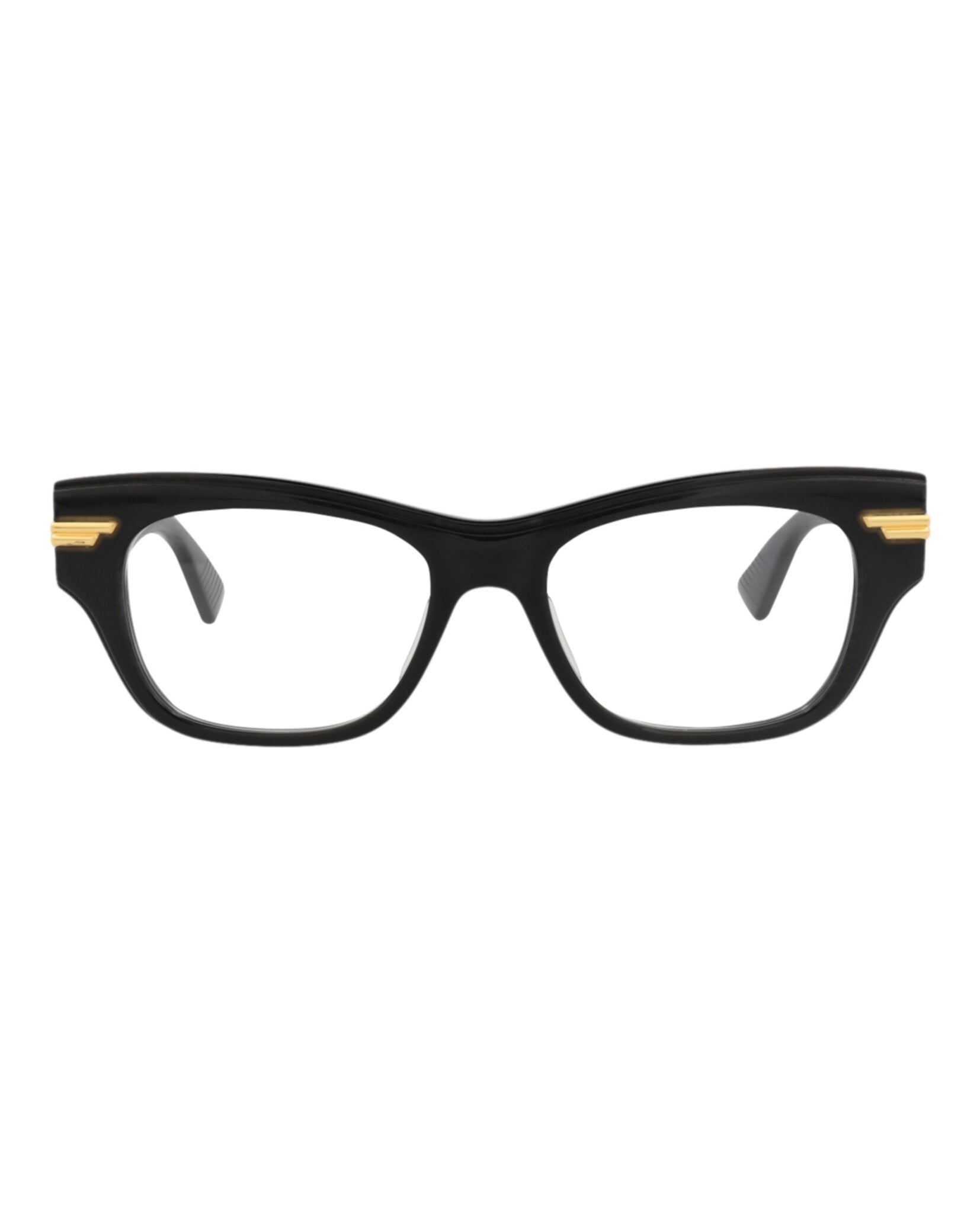 Bottega Veneta Bottega Veneta Womens Cat Eye Black Black Transparent Fashion Designer Eyewear