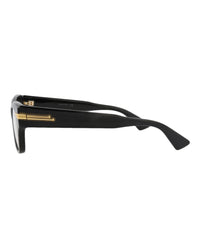 Bottega Veneta Bottega Veneta Womens Cat Eye Black Black Transparent Fashion Designer Eyewear