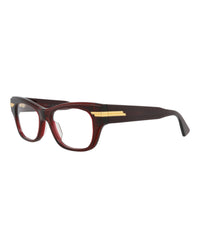 Bottega Veneta Bottega Veneta Womens Cat Eye Burgundy Burgundy Transparent Fashion Designer Eyewear