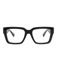 Bottega Veneta Womens Square/Rectangle Black Black Transparent Fashion Designer Eyewear
