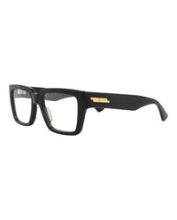 Bottega Veneta Womens Square/Rectangle Black Black Transparent Fashion Designer Eyewear