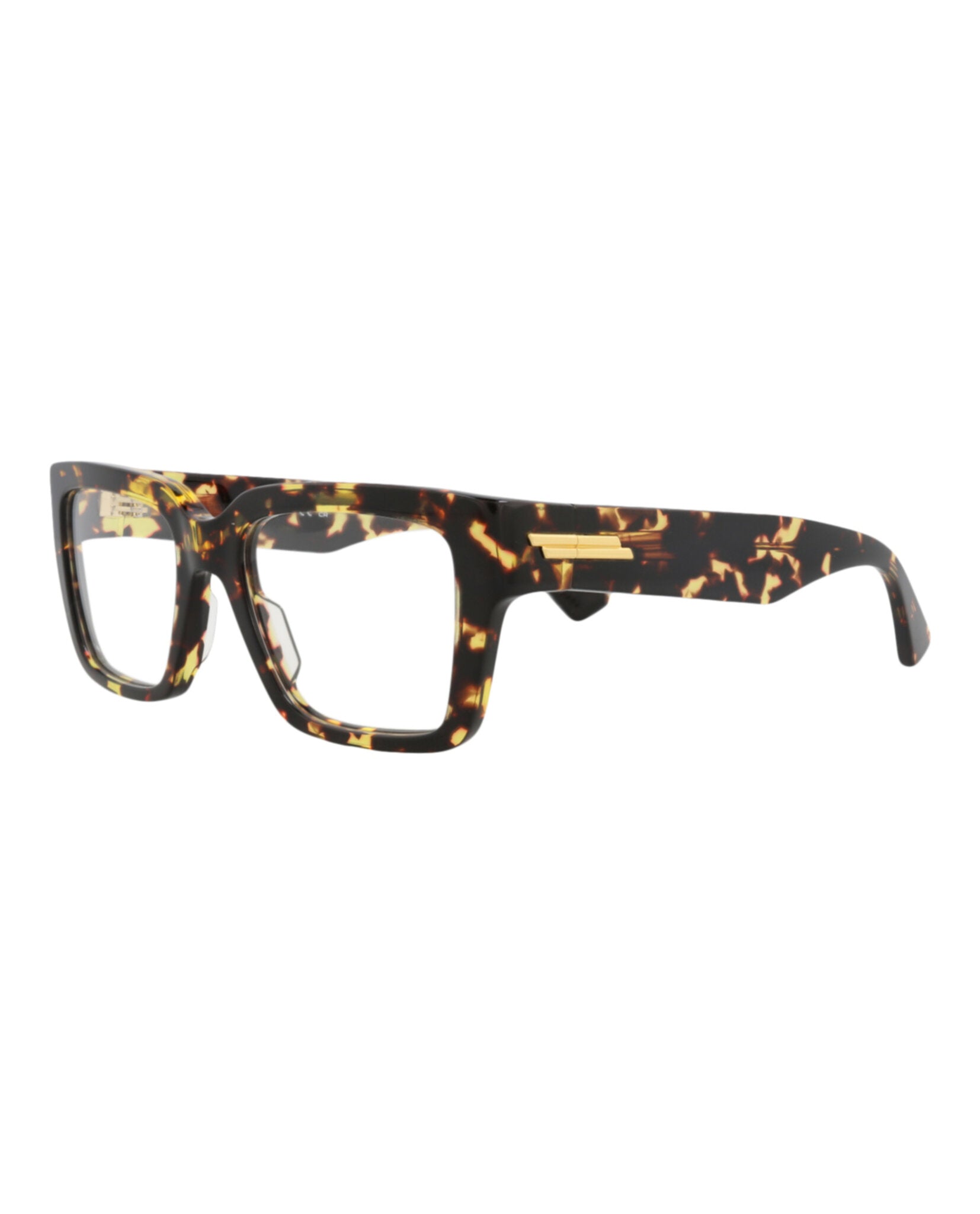 Bottega Veneta Womens Square/Rectangle Havana Havana Transparent Fashion Designer Eyewear
