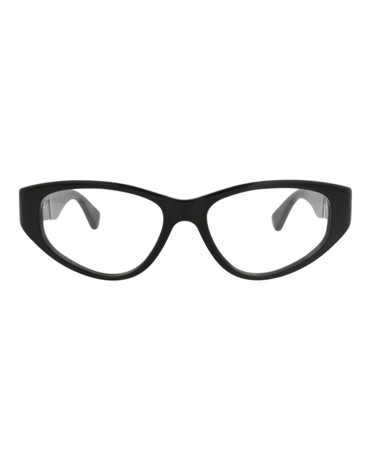 Bottega Veneta Womens Cat Eye Black Black Transparent Fashion Designer Eyewear