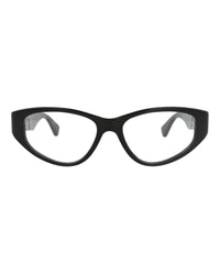 Bottega Veneta Womens Cat Eye Black Black Transparent Fashion Designer Eyewear