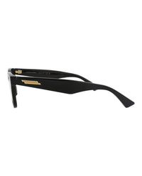 Bottega Veneta Bottega Veneta Unisex Square/Rectangle Black Black Transparent Fashion Designer Eyewear