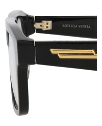 Bottega Veneta Bottega Veneta Mens Square/Rectangle Black Black Transparent Fashion Designer Eyewear