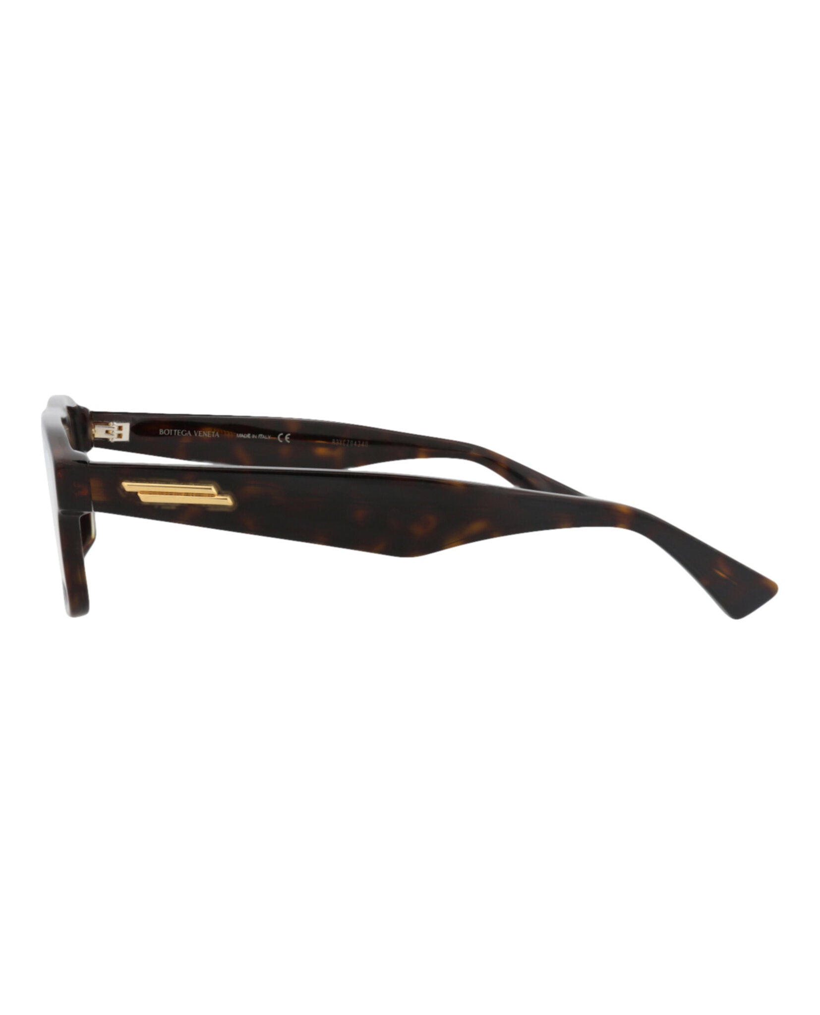 Bottega Veneta Bottega Veneta Mens Square/Rectangle Havana Havana Transparent Fashion Designer Eyewear