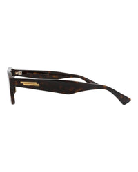Bottega Veneta Bottega Veneta Mens Square/Rectangle Havana Havana Transparent Fashion Designer Eyewear