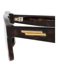 Bottega Veneta Bottega Veneta Mens Square/Rectangle Havana Havana Transparent Fashion Designer Eyewear