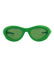 Bottega Veneta Unisex Round/Oval Green Green Green Fashion Designer Eyewear