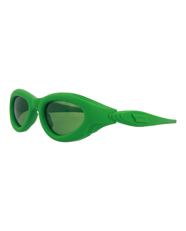 Bottega Veneta Unisex Round/Oval Green Green Green Fashion Designer Eyewear