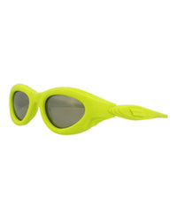Bottega Veneta Unisex Round/Oval Green Green Green Fashion Designer Eyewear