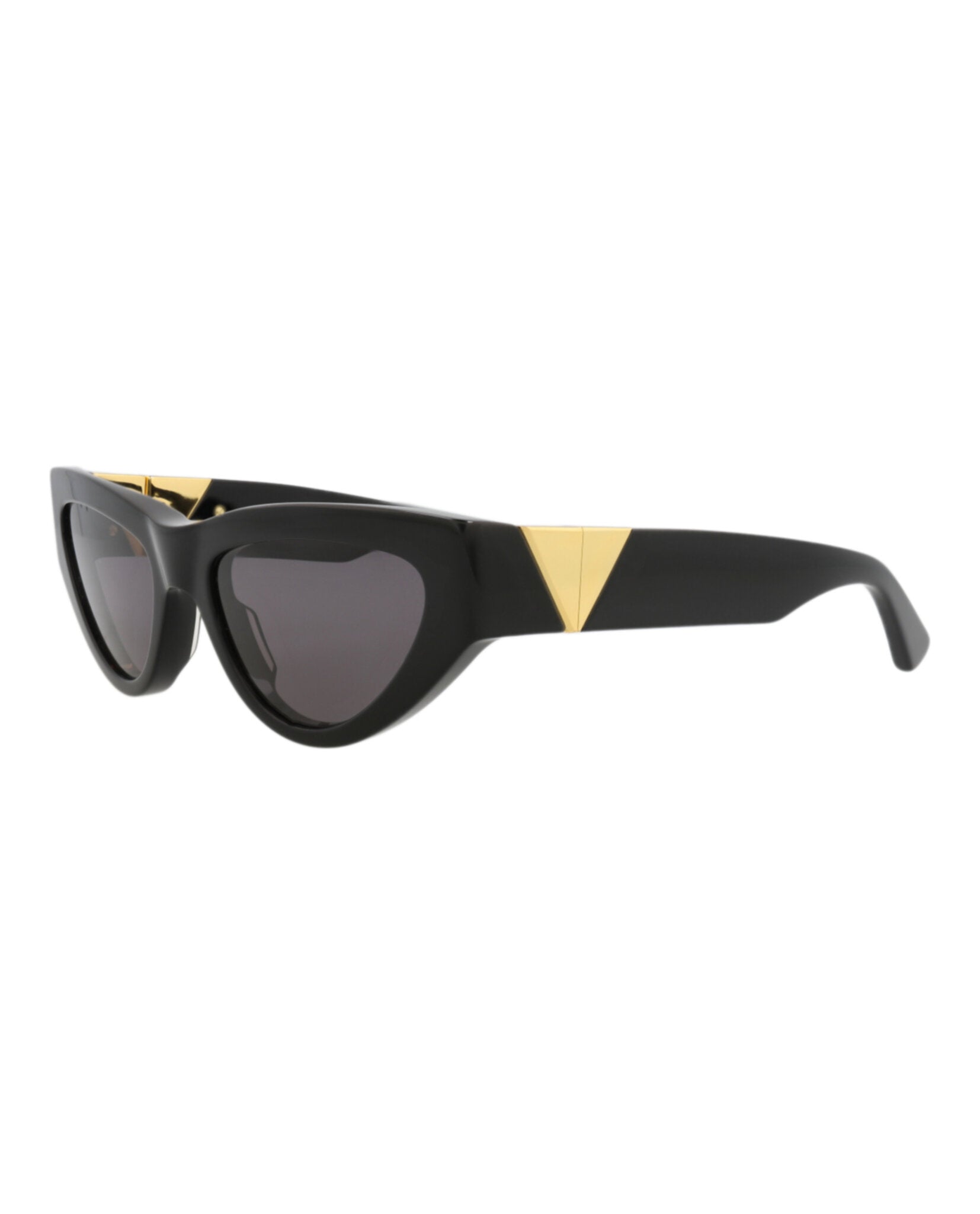 Bottega Veneta Womens Cat Eye Black Black Grey Fashion Designer Eyewear