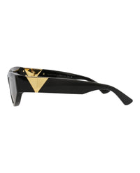 Bottega Veneta Womens Cat Eye Black Black Grey Fashion Designer Eyewear