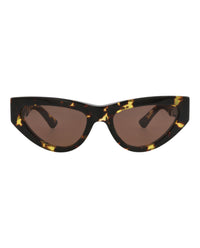 Bottega Veneta Womens Cat Eye Havana Havana Brown Fashion Designer Eyewear