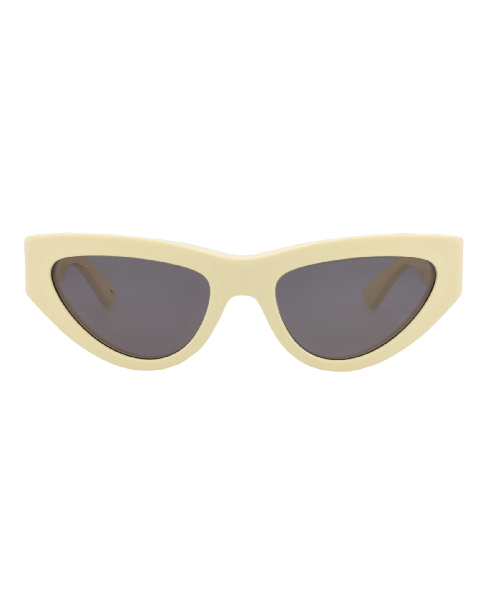 Bottega Veneta Womens Cat Eye Yellow Yellow Grey Fashion Designer Eyewear