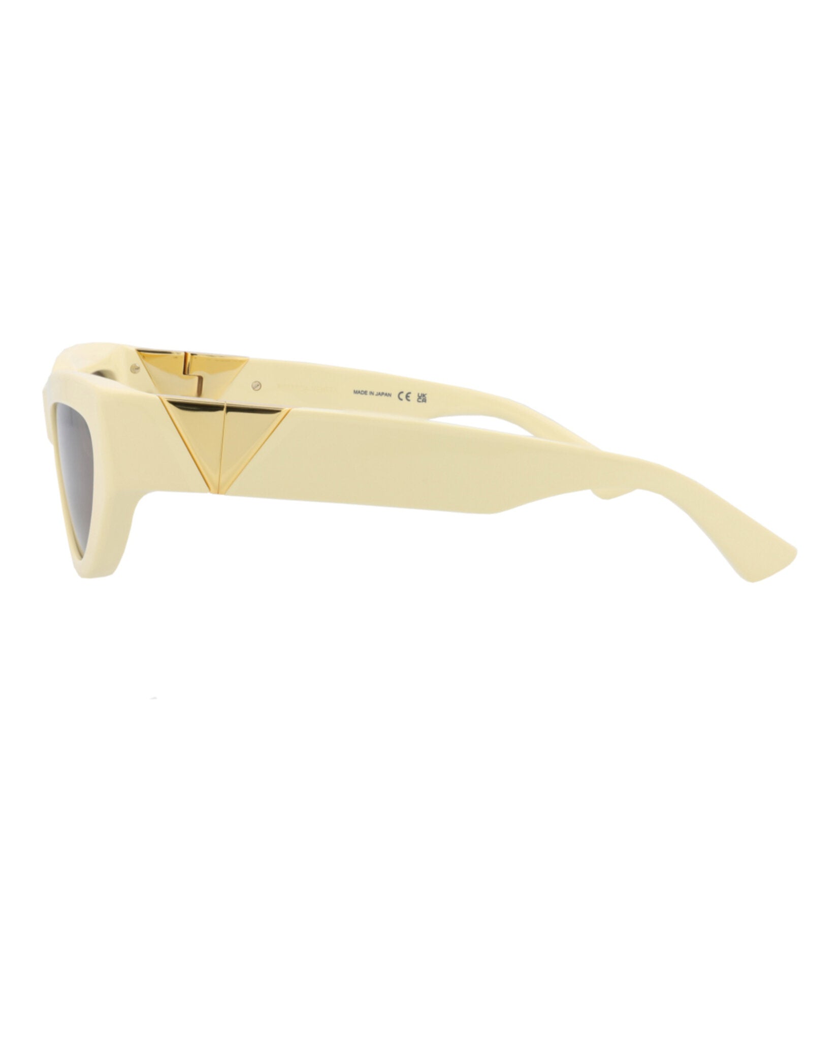 Bottega Veneta Womens Cat Eye Yellow Yellow Grey Fashion Designer Eyewear