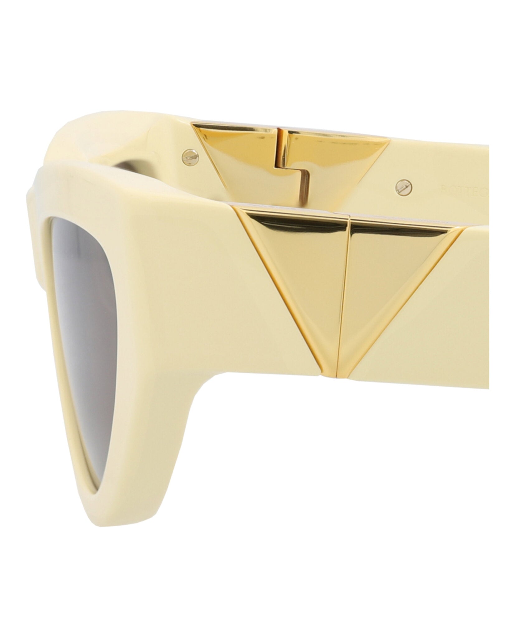 Bottega Veneta Womens Cat Eye Yellow Yellow Grey Fashion Designer Eyewear