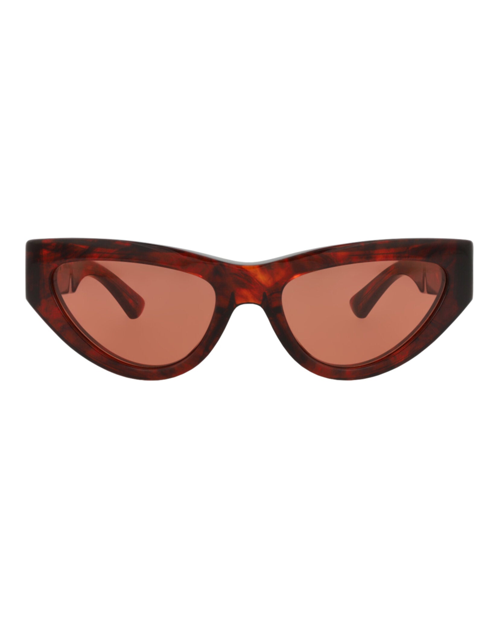 Bottega Veneta Womens Cat Eye Havana Havana Orange Fashion Designer Eyewear