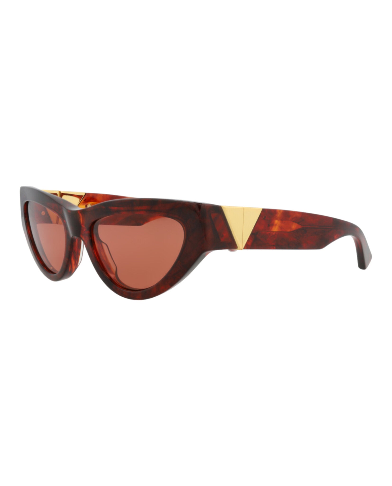 Bottega Veneta Womens Cat Eye Havana Havana Orange Fashion Designer Eyewear
