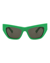 Bottega Veneta Womens Cat Eye Green Green Green Fashion Designer Eyewear Green Green Green