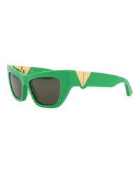 Bottega Veneta Womens Cat Eye Green Green Green Fashion Designer Eyewear