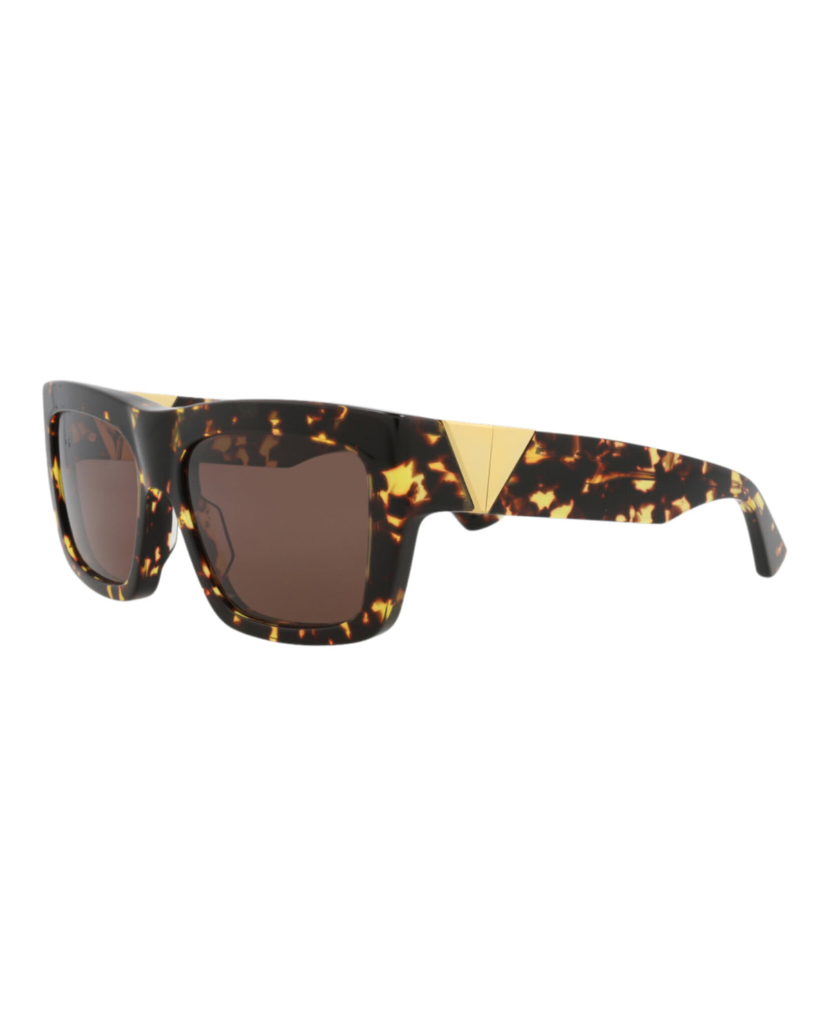 Bottega Veneta Womens Square/Rectangle Havana Havana Brown Fashion Designer Eyewear