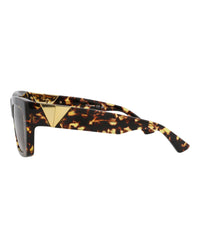 Bottega Veneta Womens Square/Rectangle Havana Havana Brown Fashion Designer Eyewear