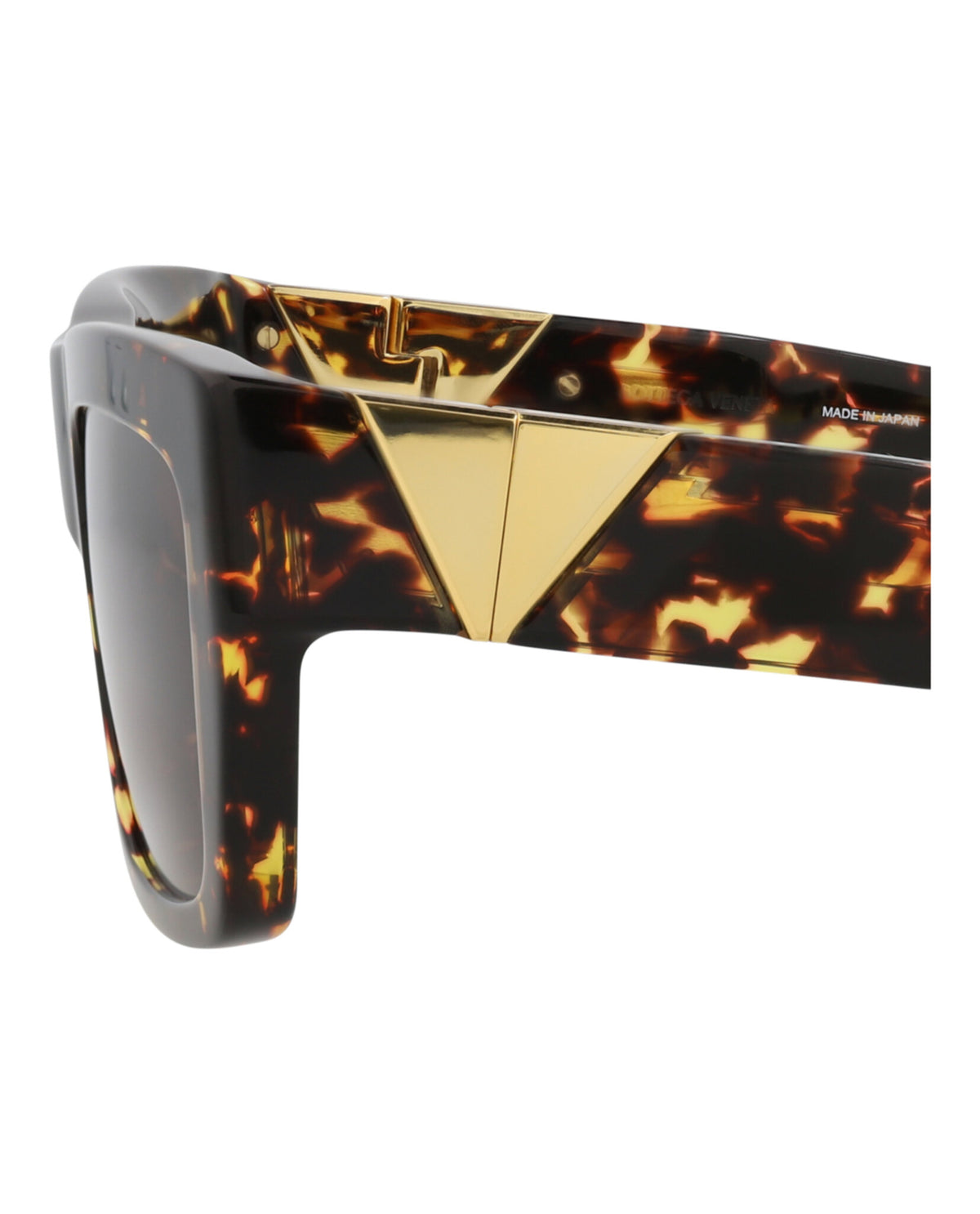 Bottega Veneta Womens Square/Rectangle Havana Havana Brown Fashion Designer Eyewear